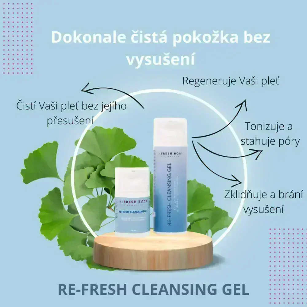 Čistící gel s bylinnými extrakty pro zklidnění a regeneraci pokožky 